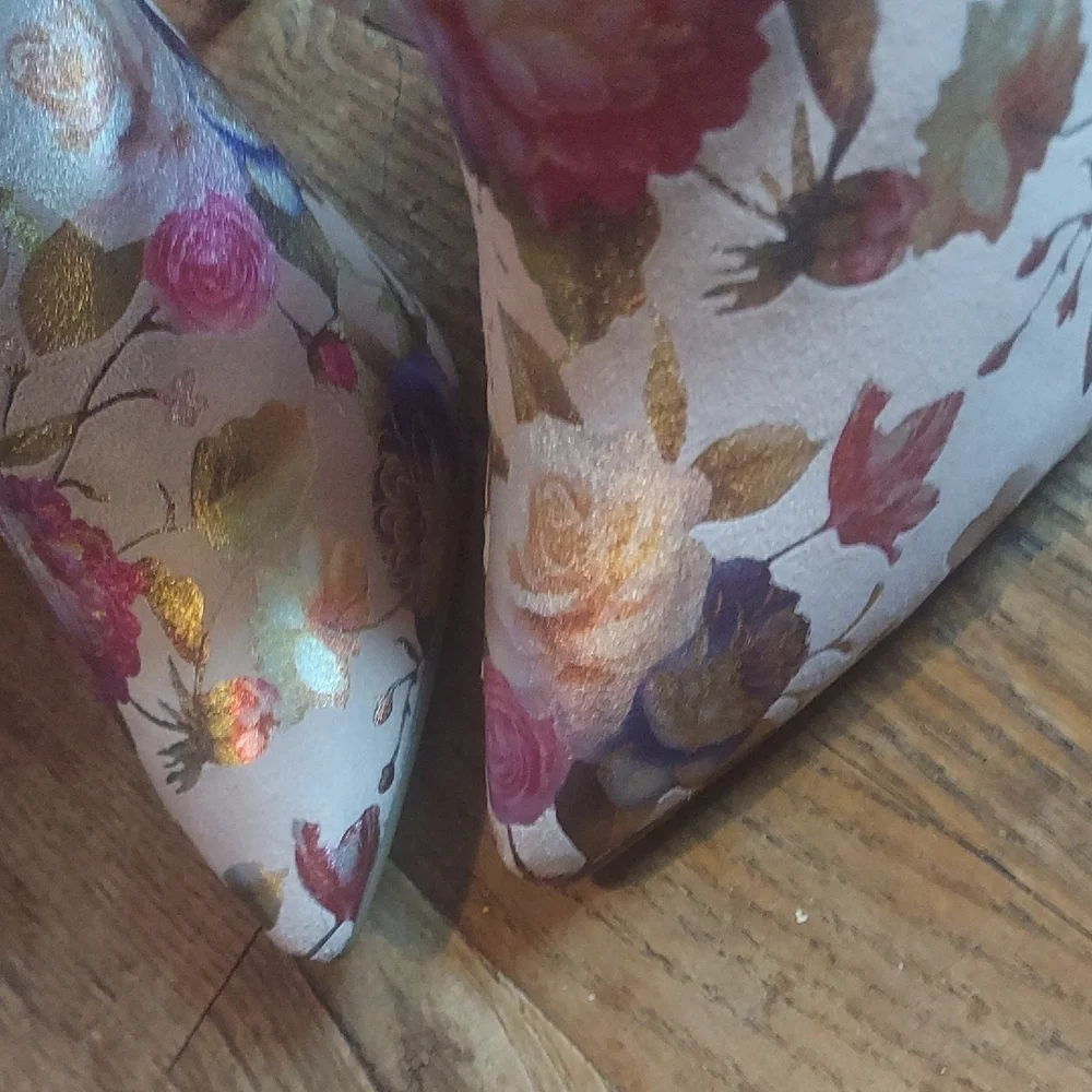 Floral Stiletto Ankle Boots - Picture 7 of 13